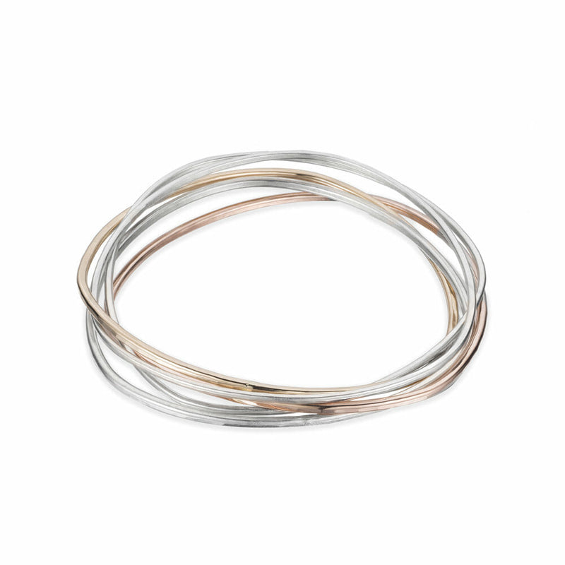 www.Nuroco.com - Love Crystal Screw Bracelets - Stainless Steel Bangles